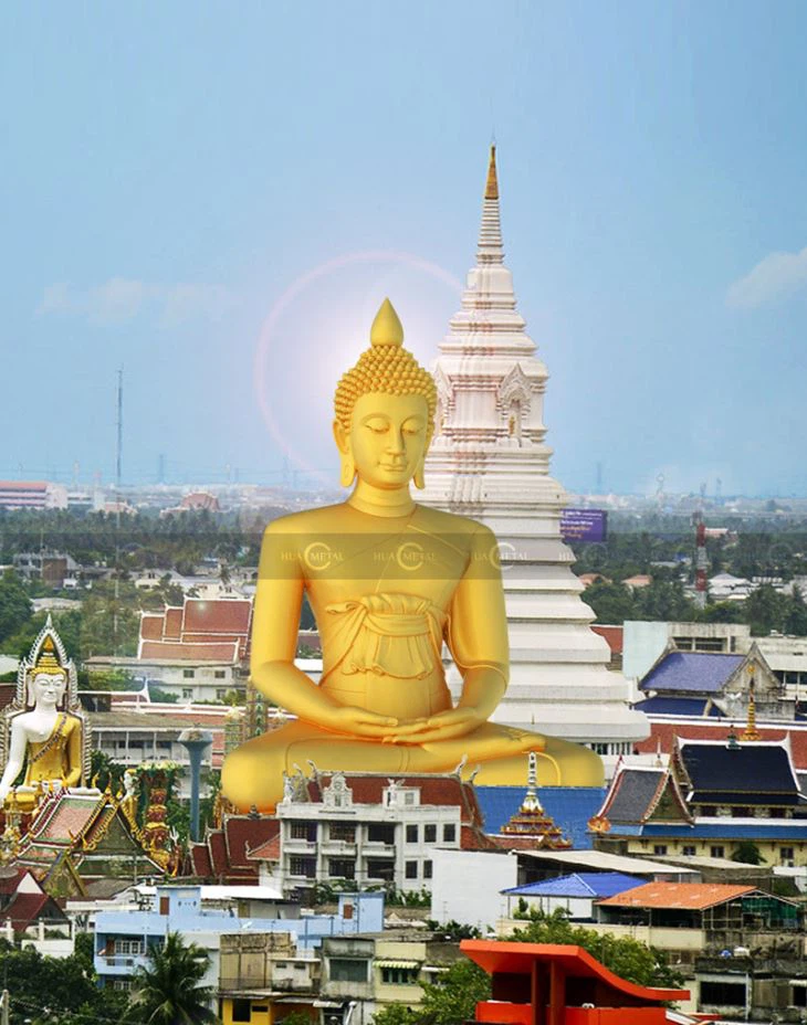 Thailand-Large-Bronze-Sakyamuni-Buddha-Statue-Sculpture 01